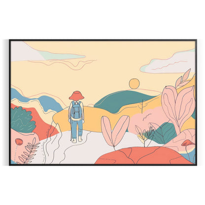 space vibrant Boho Abstract Wall Art Poster perfect blend colorful bohemian charm eye artwork ideal splash creativity gifting versatile sizes A4 cm A0