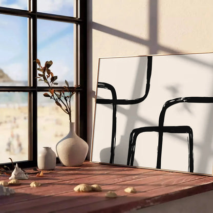 space stunning Large Boho Wall Art poster abstract bohemian designs elegant gray black tones artwork home unique gift version unframed option versatile display