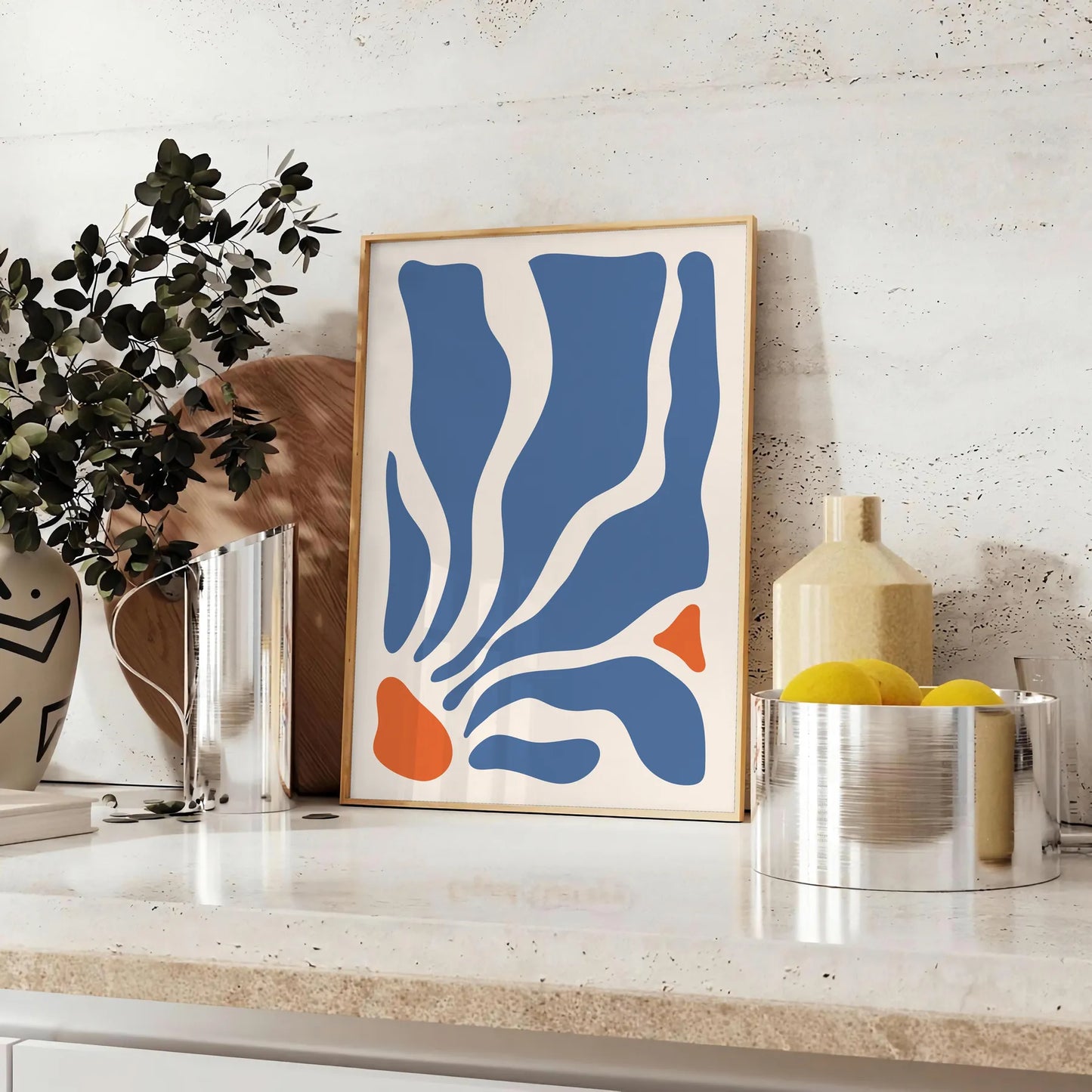 space captivating boho art prints abstract bohemian wall poster vibrant mix gray orange hues perfect stylish touch room unique gift artwork framed non - choices